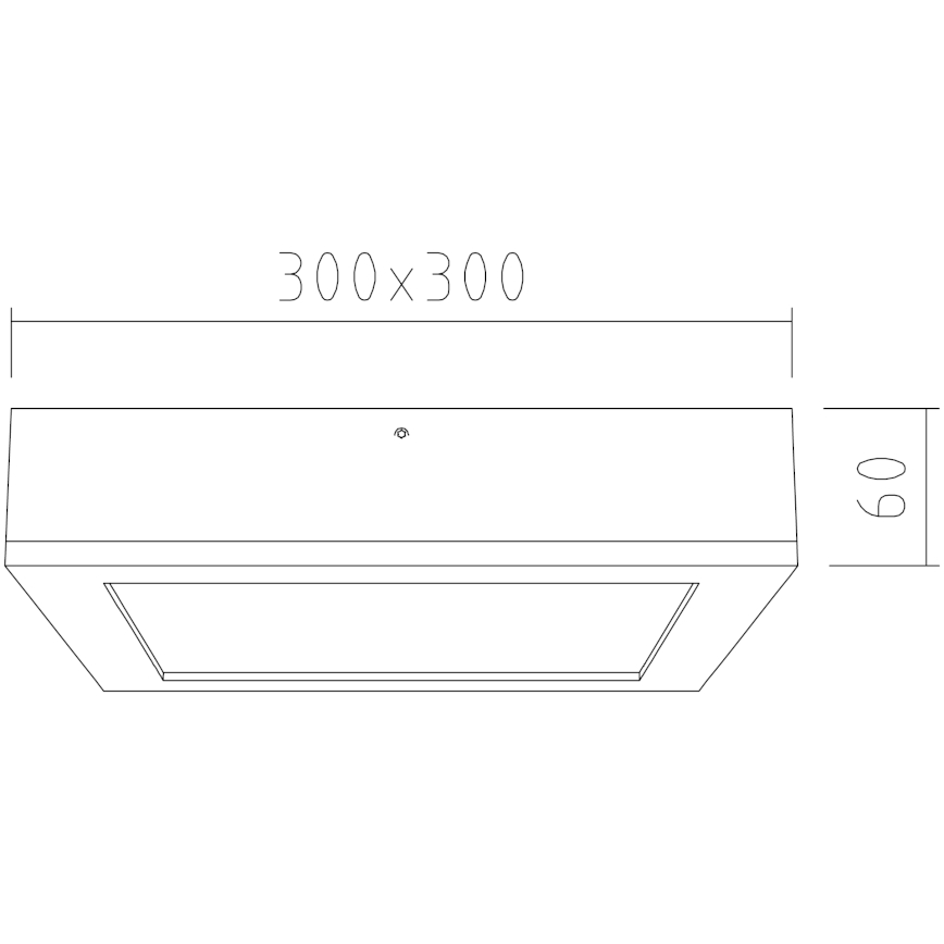 APLED - LED Laevalgusti QUADRA LED/24W/230V tamm