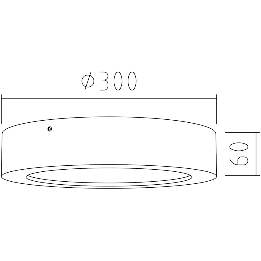 APLED - LED Laevalgusti RONDO LED/24W/230V d. 30 cm tamm
