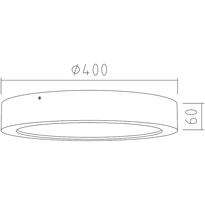 APLED - LED Laevalgusti RONDO LED/36W/230V d. 40 cm tamm