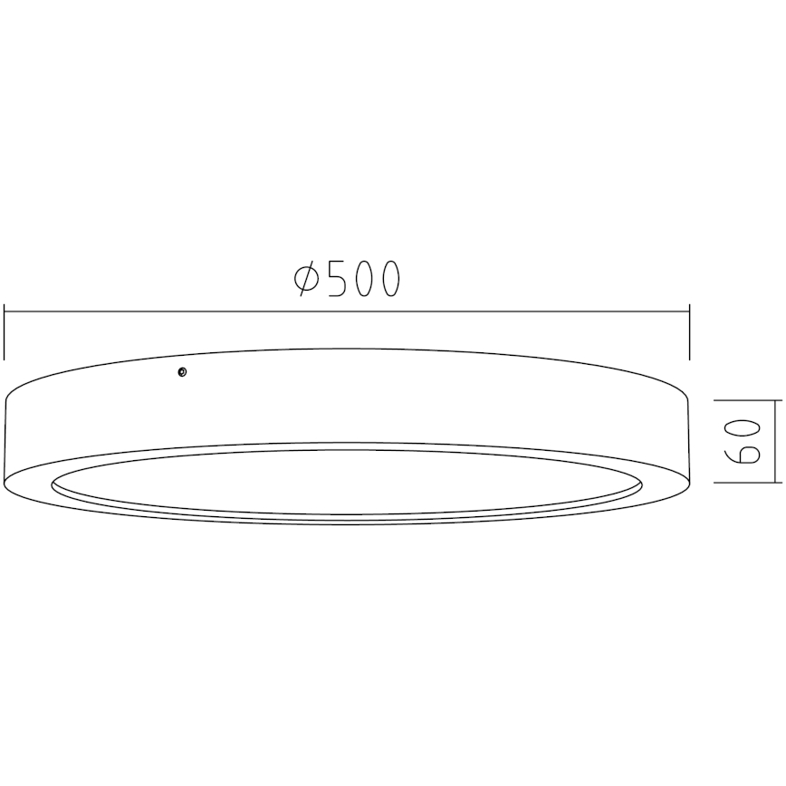 APLED - LED Laevalgusti RONDO LED/48W/230V d. 50 cm tamm