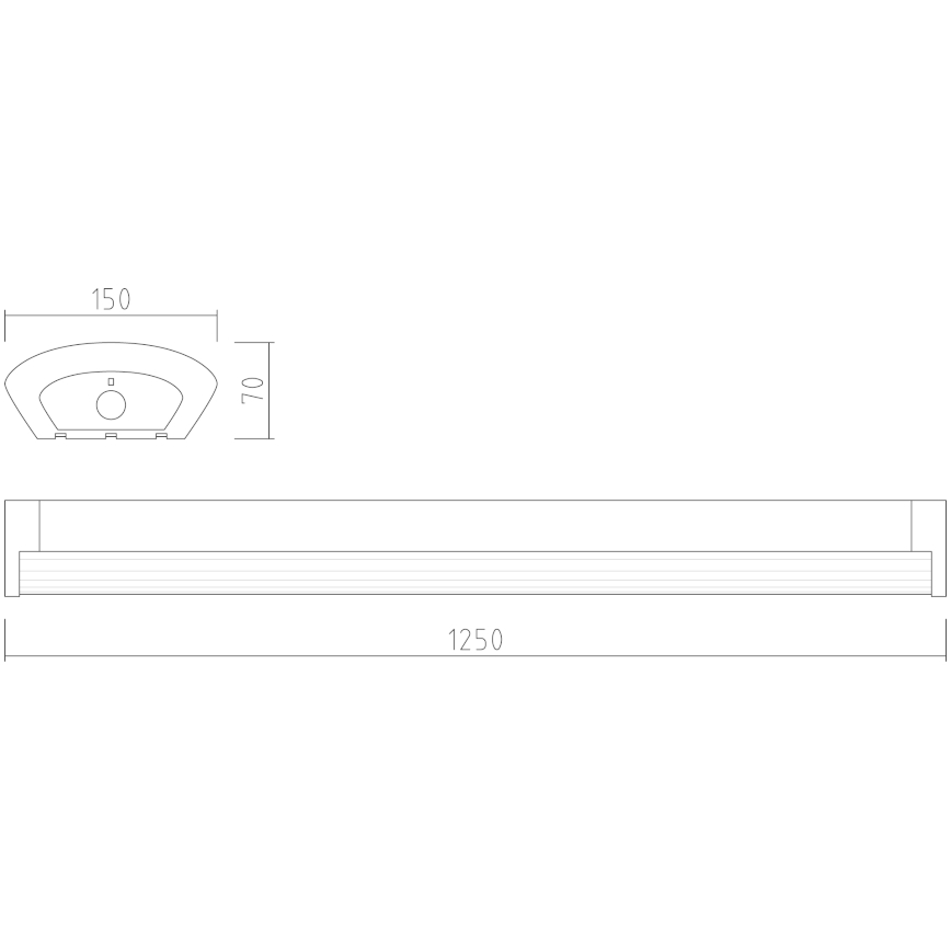 APLED - LED Pinnale kinnitatav valgusti TROUT LED/36W/230V 4000K + avarii