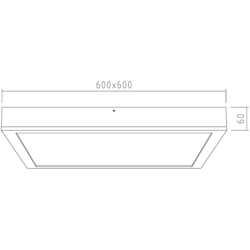 APLED - LED Pinnale paigaldatav paneel QUADRA LED/42W/230V tamm