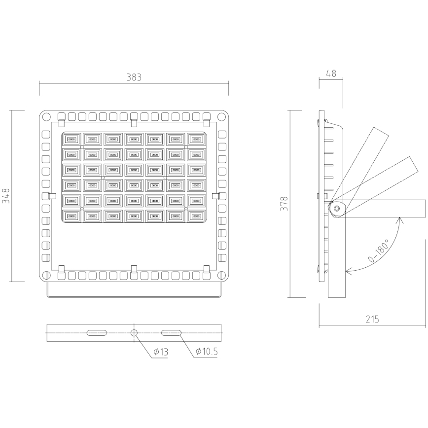 APLED - LED-prožektor õue PRO LED/150W/230V IP66 15000lm 6000K