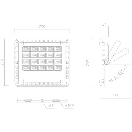 APLED - LED-prožektor õue PRO LED/50W/230V IP66 5000lm 6000K