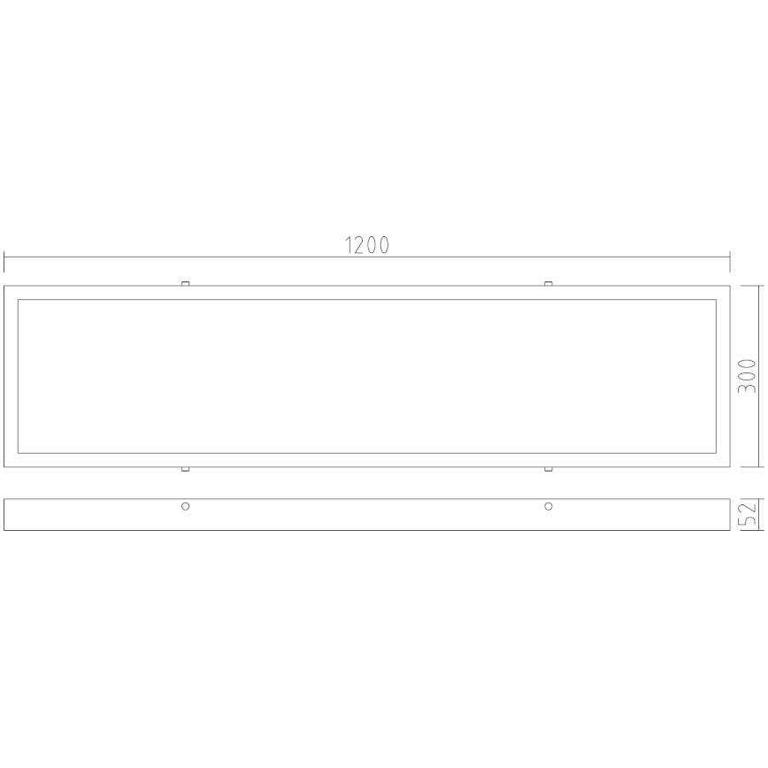 APLED - LED Sisepinnale paigaldatav laevalgusti LONG LED/40W/230V 4000K 120x30cm IP41 valge
