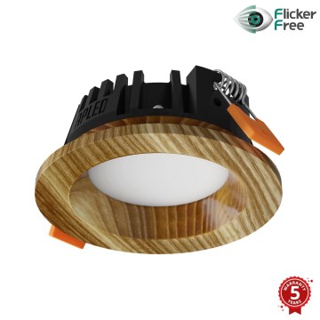 APLED - LED Süvistatav valgusti RONDO WOODLINE LED/3W/230V 4000K d. 9 cm saar täispuit