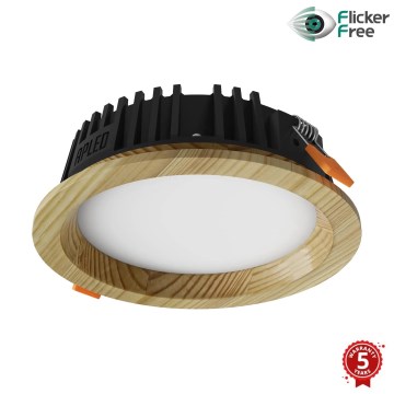 APLED - LED Süvistatav valgusti RONDO WOODLINE LED/6W/230V 4000K d. 15 cm mänd täispuit