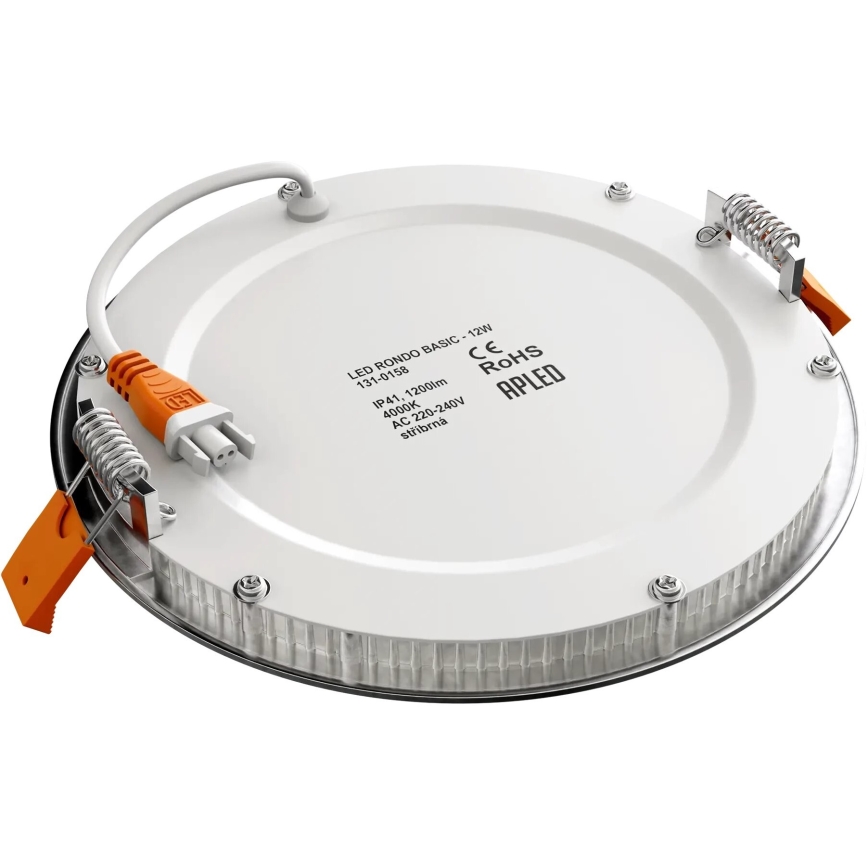 APLED - LED Süvistatav valgusti vannituppa RONDO LED/12W/230V IP40 d. 17 cm matt kroom