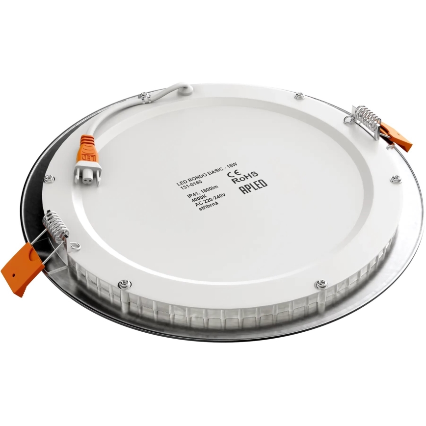 APLED - LED Süvistatav valgusti vannituppa RONDO LED/18W/230V IP40 d. 22,5 cm matt kroom