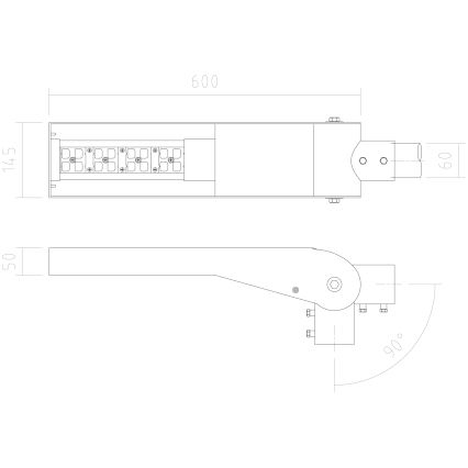 APLED - LED Tänavalamp FLEXIBO LED/19W/90-265V IP65