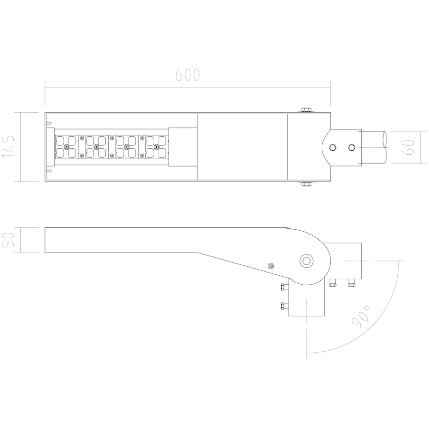 APLED - LED Tänavalamp FLEXIBO PREMIUM LED/19W/90-265V IP65 2700K