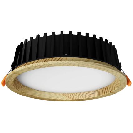 APLED - LED Süvistatav valgusti RONDO WOODLINE LED/12W/230V 3000K d. 20 cm mänd täispuit