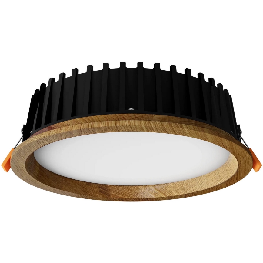 APLED - LED Süvistatav valgusti RONDO WOODLINE LED/12W/230V 3000K d. 20 cm tamm täispuit