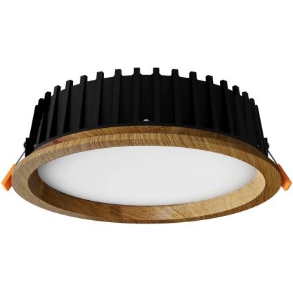 APLED - LED Süvistatav valgusti RONDO WOODLINE LED/12W/230V 4000K d. 20 cm tamm täispuit