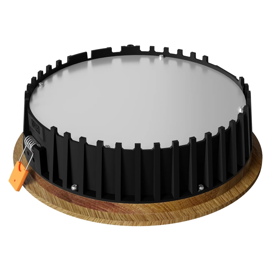 APLED - LED Süvistatav valgusti RONDO WOODLINE LED/12W/230V 4000K d. 20 cm tamm täispuit