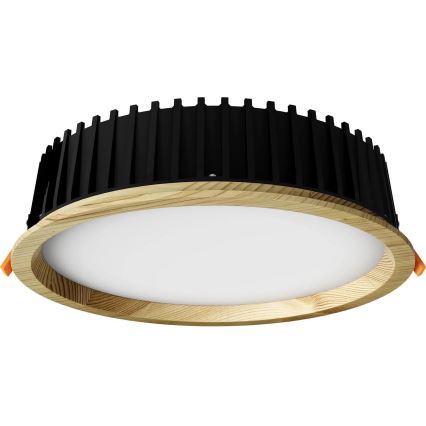 APLED - LED Süvistatav valgusti RONDO WOODLINE LED/18W/230V 3000K d. 26 cm mänd täispuit