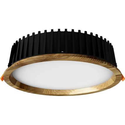 APLED - LED Süvistatav valgusti RONDO WOODLINE LED/18W/230V 3000K d. 26 cm saar täispuit