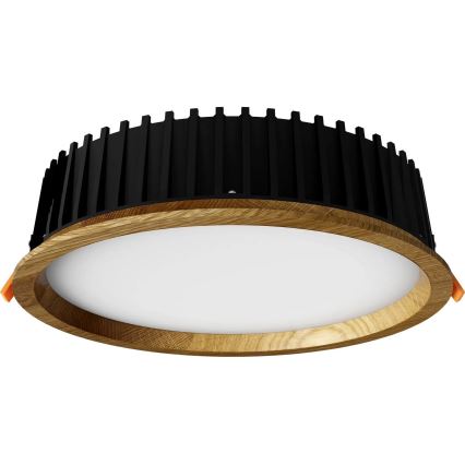 APLED - LED Süvistatav valgusti RONDO WOODLINE LED/18W/230V 3000K d. 26 cm tamm täispuit