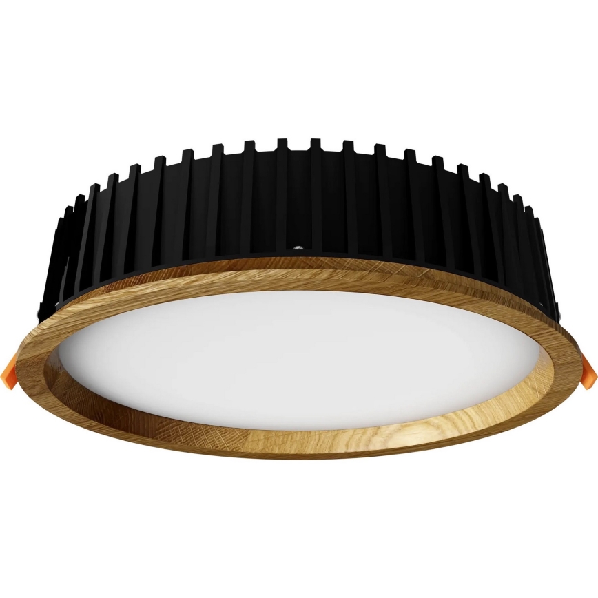 APLED - LED Süvistatav valgusti RONDO WOODLINE LED/18W/230V 3000K d. 26 cm tamm täispuit