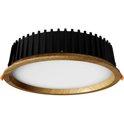 APLED - LED Süvistatav valgusti RONDO WOODLINE LED/18W/230V 4000K d. 26 cm tamm täispuit