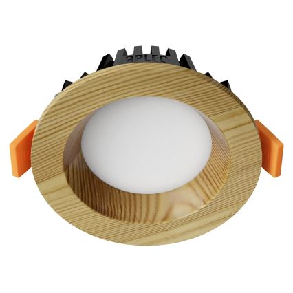 APLED - LED Süvistatav valgusti RONDO WOODLINE LED/3W/230V 3000K d. 9 cm mänd täispuit