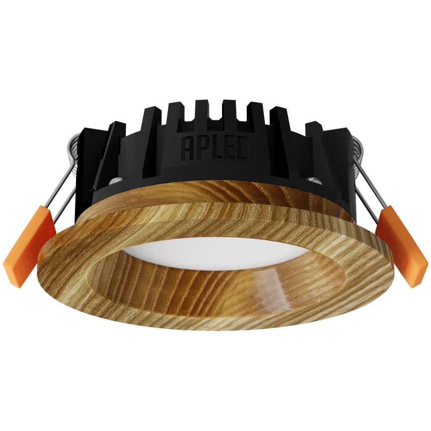 APLED - LED Süvistatav valgusti RONDO WOODLINE LED/3W/230V 3000K d. 9 cm saar täispuit