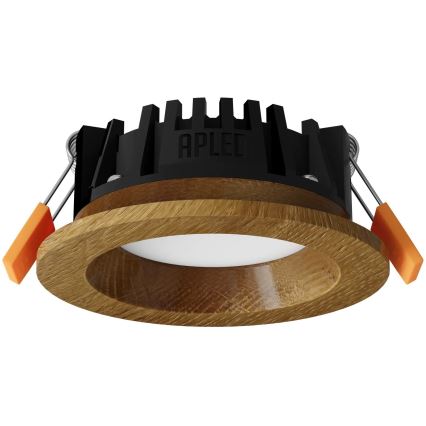 APLED - LED Süvistatav valgusti RONDO WOODLINE LED/3W/230V 3000K d. 9 cm tamm täispuit