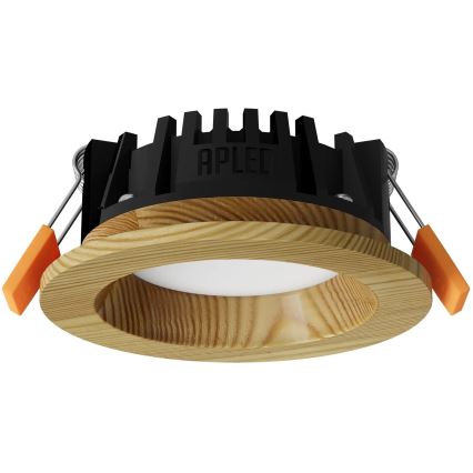 APLED - LED Süvistatav valgusti RONDO WOODLINE LED/3W/230V 4000K d. 9 cm mänd täispuit