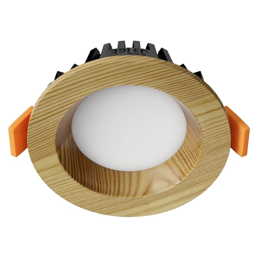 APLED - LED Süvistatav valgusti RONDO WOODLINE LED/3W/230V 4000K d. 9 cm mänd täispuit