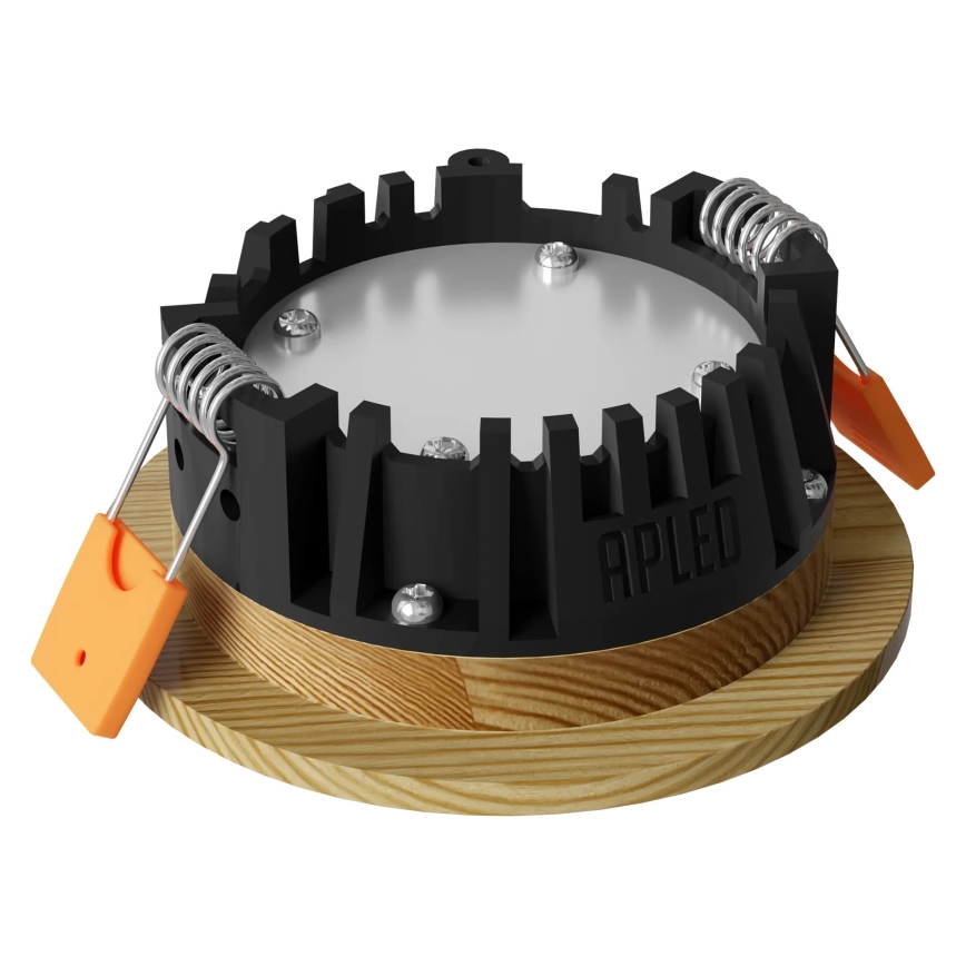 APLED - LED Süvistatav valgusti RONDO WOODLINE LED/3W/230V 4000K d. 9 cm mänd täispuit