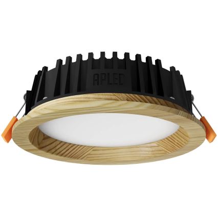 APLED - LED Süvistatav valgusti RONDO WOODLINE LED/6W/230V 3000K d. 15 cm mänd täispuit