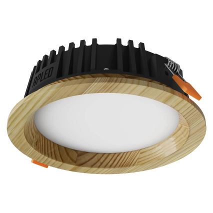 APLED - LED Süvistatav valgusti RONDO WOODLINE LED/6W/230V 3000K d. 15 cm mänd täispuit