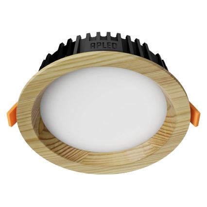 APLED - LED Süvistatav valgusti RONDO WOODLINE LED/6W/230V 3000K d. 15 cm mänd täispuit