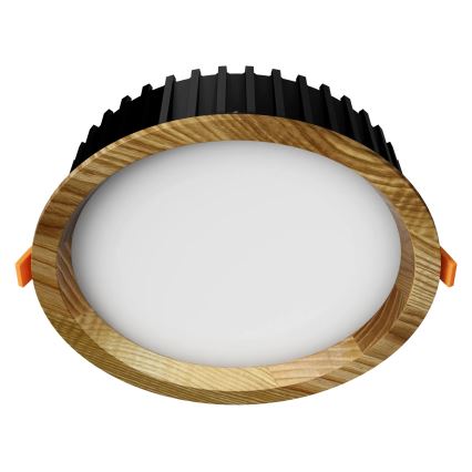 APLED - LED Süvistatav valgusti RONDO WOODLINE LED/6W/230V 3000K d. 15 cm saar täispuit