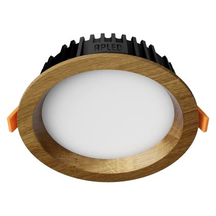 APLED - LED Süvistatav valgusti RONDO WOODLINE LED/6W/230V 3000K d. 15 cm tamm täispuit