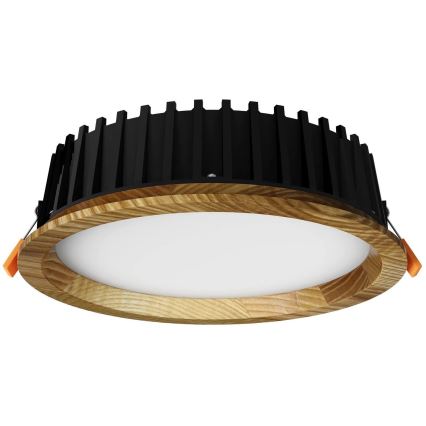 APLED - LED Süvistatav valgusti RONDO WOODLINE LED/6W/230V 4000K d. 15 cm saar täispuit