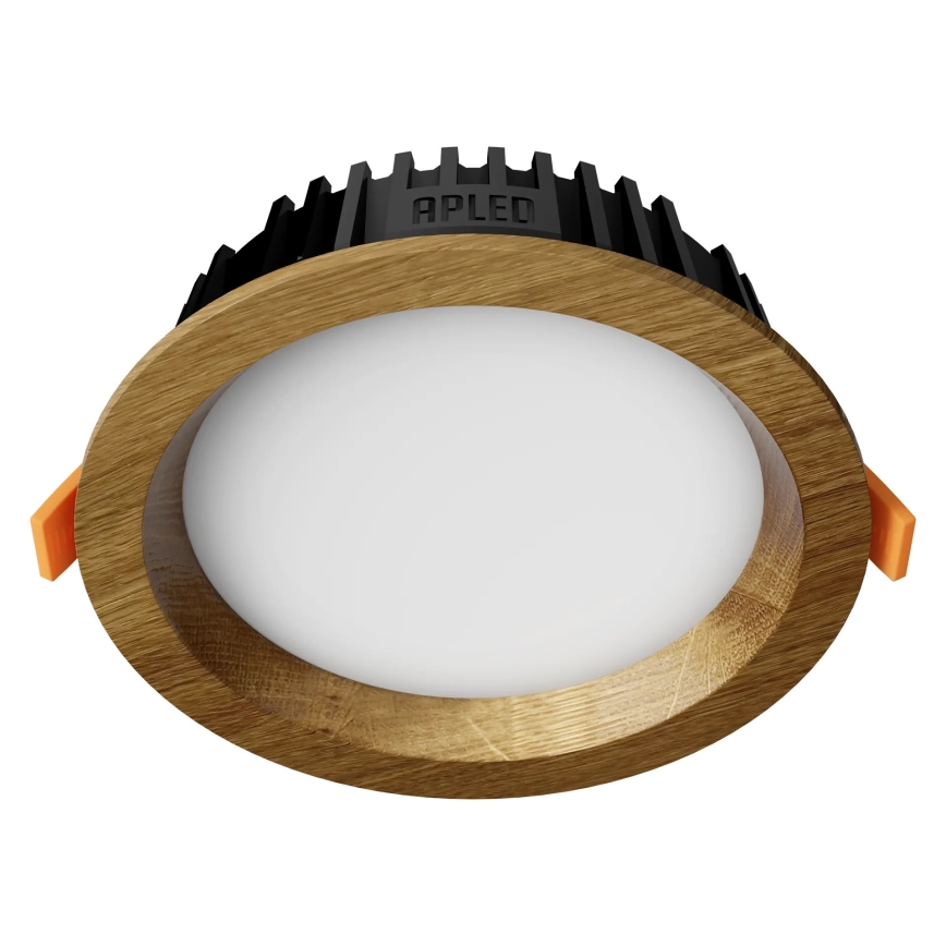 APLED - LED Süvistatav valgusti RONDO WOODLINE LED/6W/230V 4000K d. 15 cm tamm täispuit