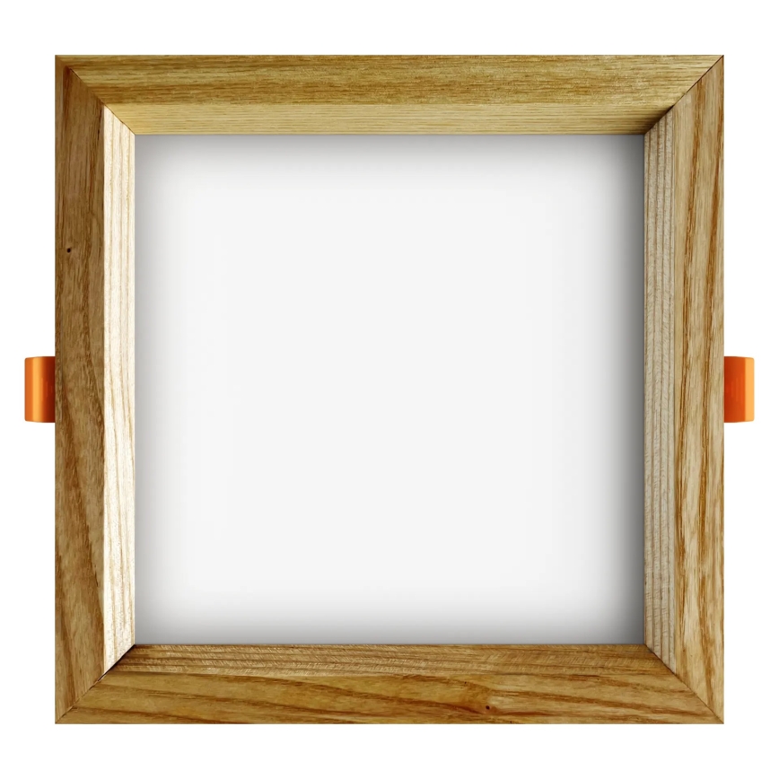 APLED - LED Süvistatav valgusti SQUARE WOODLINE LED/12W/230V 3000K 17x17 cm saar täispuit