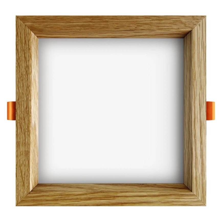 APLED - LED Süvistatav valgusti SQUARE WOODLINE LED/12W/230V 3000K 17x17 cm tamm täispuit