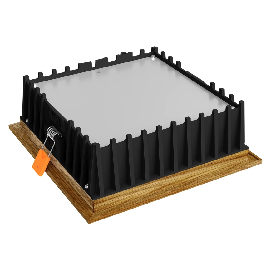 APLED - LED Süvistatav valgusti SQUARE WOODLINE LED/12W/230V 3000K 17x17 cm tamm täispuit