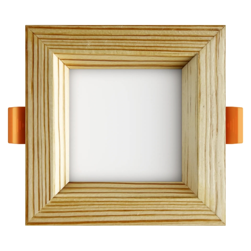 APLED - LED Süvistatav valgusti SQUARE WOODLINE LED/3W/230V 3000K 9x9 cm mänd täispuit