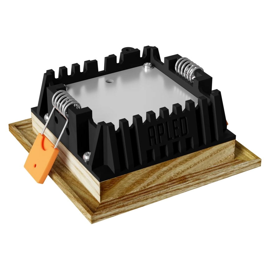 APLED - LED Süvistatav valgusti SQUARE WOODLINE LED/3W/230V 3000K 9x9 cm saar täispuit