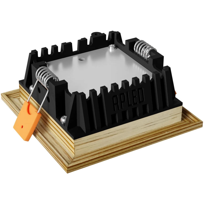 APLED - LED Süvistatav valgusti SQUARE WOODLINE LED/3W/230V 4000K 9x9 cm mänd täispuit