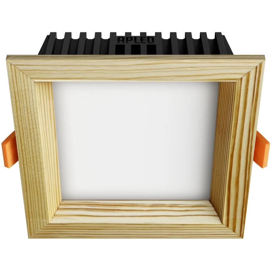 APLED - LED Süvistatav valgusti SQUARE WOODLINE LED/6W/230V 4000K 12x12 cm mänd täispuit
