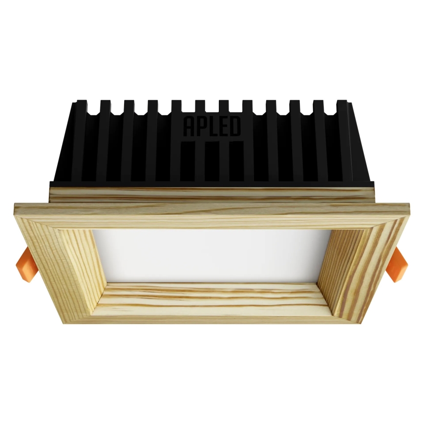 APLED - LED Süvistatav valgusti SQUARE WOODLINE LED/6W/230V 4000K 12x12 cm mänd täispuit