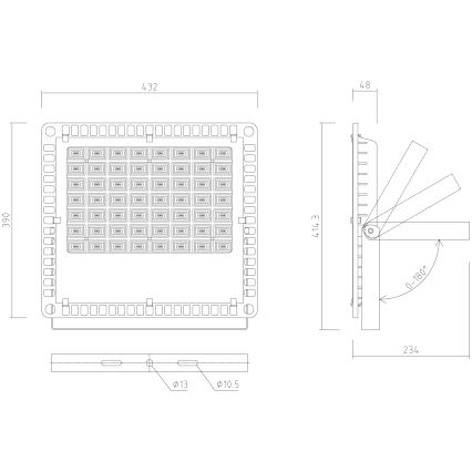 APLED - LED Väli prožektor PRO LED/200W/230V IP66 20000lm 6000K