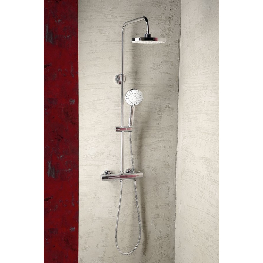 Aqualine - Dušikomplekt termostaatiline kraaniga LIGA läikiv kroom