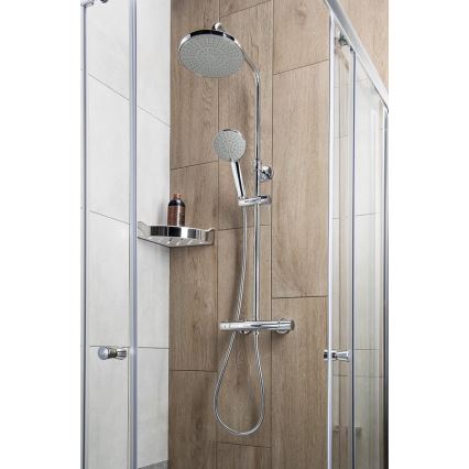 Aqualine - Dušikomplekt termostaatiline kraaniga LIGA läikiv kroom