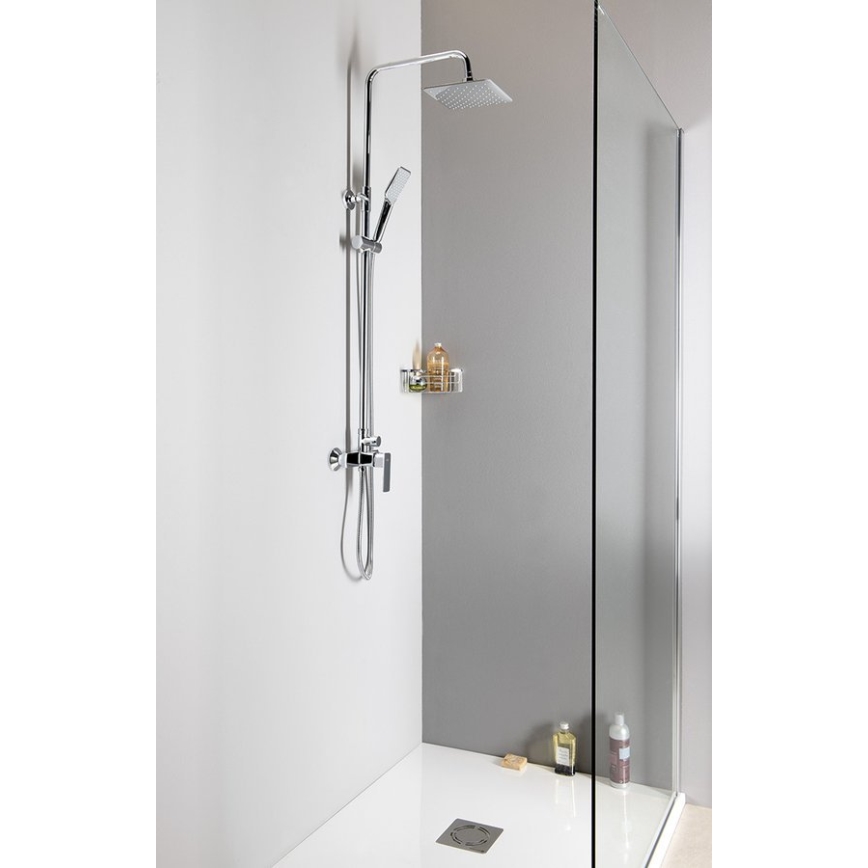 Aqualine - Duššikomplekt kraaniga FACTOR läikiv kroom