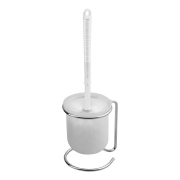 Aqualine - Eraldiseisev WC-hari SIMPLE LINE valge/läikiv kroom